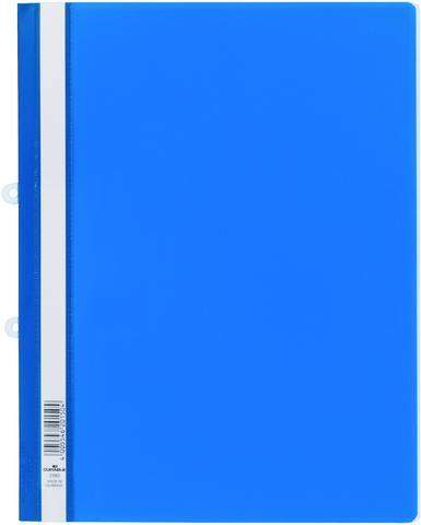 Schnellhefter Hartfolie mit Abheftmechanik DURABLE A4 blau 25St.