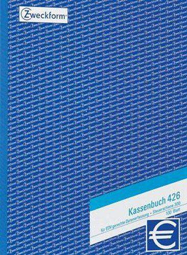 Kassenbuch Zweckform 426 A4 hoch 100 Blatt EDV-gerechte Erf.