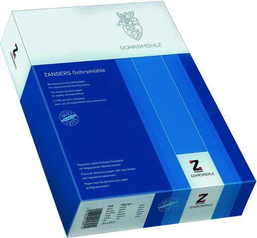 Kopierpapier A4 90g/m² Zanders GOHRSMÜHLE mit Wasserzeichen weiß 500 Blatt