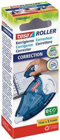 Korrekturroller Tesa ecoLogo® 8,4mm = 2 Zeilen breit 14m nachfüllbar