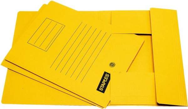 Einschlagmappe Aktenmappe Karton 250g/m² 3 Klappen A4 orange