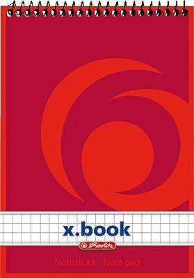 Spiralnotizblock A6 50 Blatt holzfreies Papier 60g kariert