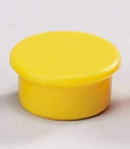 Magnete rund Ø 13mm Haftkraft 100g gelb (10 Stück)