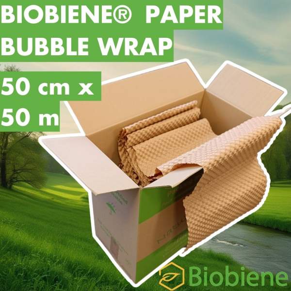 BIOBIENE®-PAPER-BUBBLE-WRAP-50-cm-50-Meter-im-Spendekarton