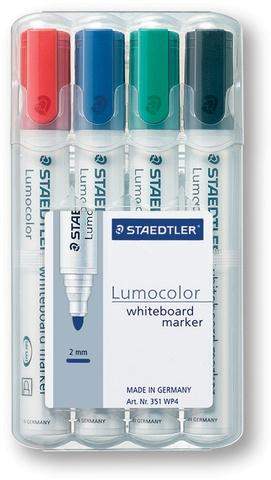 Boardmarker Staedtler 351 Rsp. 2mm 4er Set = 1 Etui