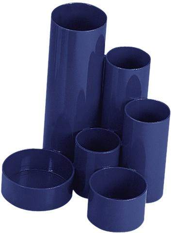 Schreibtischbutler Köcher Wedo Junior Kunststoff 6 Röhren blau