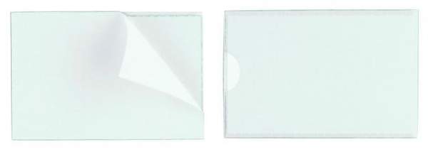 Selbstklebetasche Durable Pocketfix transp. 57x90mm Pa.=10Stück