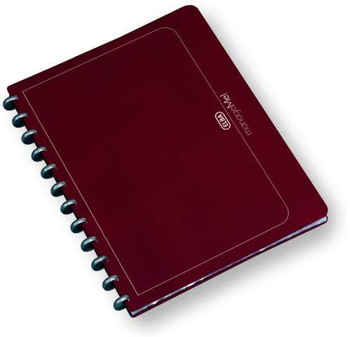 Ringmappe Elba 61420 VARIO ZIPP A4 mit 25 Sichthüllen bordeaux