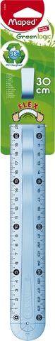 Lineal 30cm Greenlogic Kunststoff RC transparente Facette