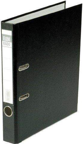Ordner Elba Rado Brillant 10414 A4 Rückenschild einsteckbar schwarz 5cm schmal